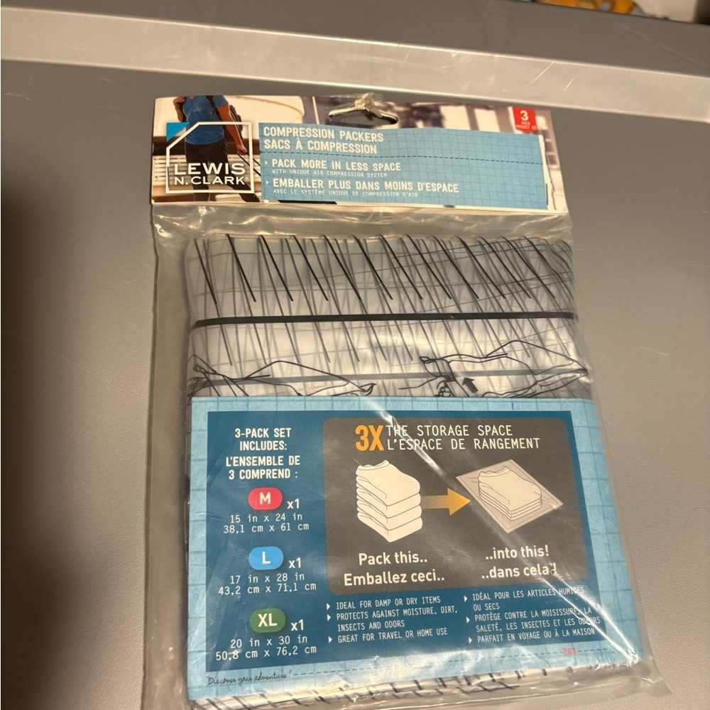 Compression packer bags